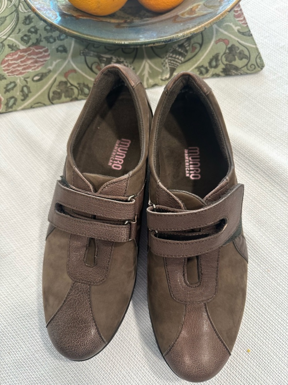 Munro Brown Leather & Suede Strap sport